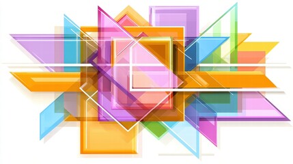 Poster - Colorful abstract design with vibrant swirls and shapes creating a dynamic visual experience