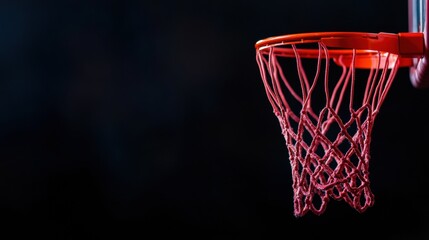 Poster - Minimalist Urban Sports Vibrant Basketball Hoop Silhouette - Dynamic Visual Storytelling for Performance Marketing and Athletic Inspiration