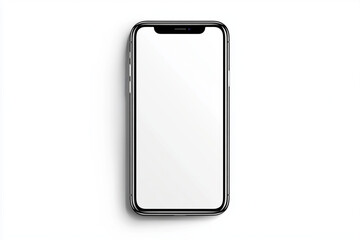 Modern smartphone with a blank screen shows potential for creativity and application development in a chaotic environment