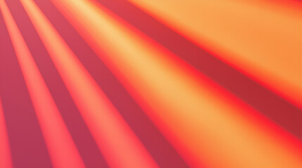 Poster - Vibrant rays of light create warm and inviting atmosphere, blending shades of orange and red in stunning display