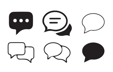 Poster - Text Message Icon. Chat speech bubble, Social media message. Vector illustration Eps 10