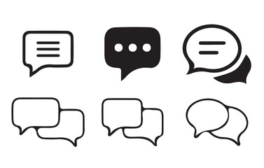 Poster - Text Message Icon. Chat speech bubble, Social media message. Vector illustration Eps 10