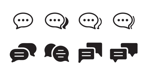 Poster - message icon or logo isolated sign symbol. Comment icon speech bubble symbol. vector illustration eps 10