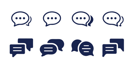 Poster - message icon or logo isolated sign symbol. Comment icon speech bubble symbol. vector illustration eps 10