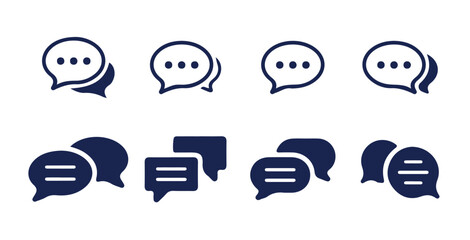 Poster - message icon or logo isolated sign symbol. Comment icon speech bubble symbol. vector illustration eps 10