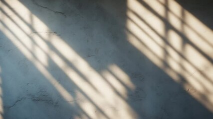Poster - realistic blurred natural light with shadow overlay on wall texture, abstract background. blurred ov