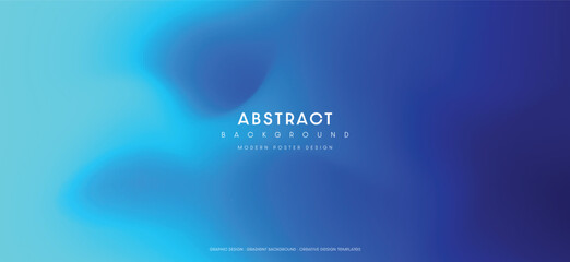 Fototapete - Blue abstract gradient blurred background for modern poster, banner, wallpaper design. Vector illustration.