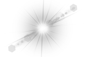 Wall Mural - Sunlight glare overlays suit photo and UI edits. Golden light radiates gently in circular formation. Warm light transitions create atmosphere and depth. Soft sun beam effect perfect for nature scenes
