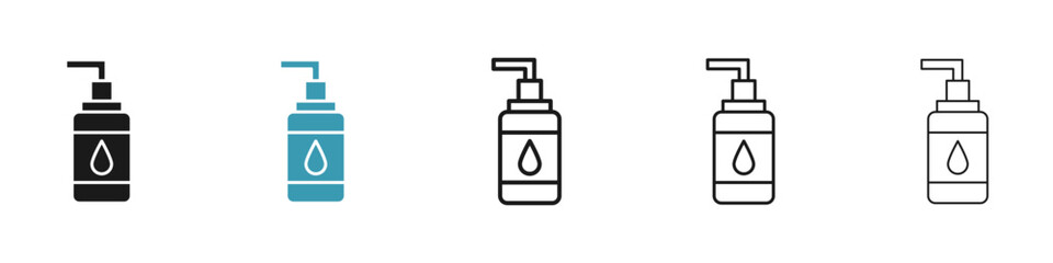 Poster - Face cleanser icon in flat style. Basic vector symbol illustration