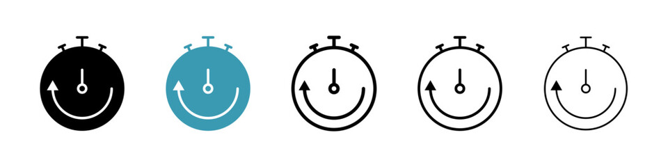 Poster - Fasting time icon in flat style. Basic vector symbol illustration