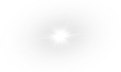 Wall Mural - png yellow star flashed with sparkles sun isolated on white background. soft glow without departing 