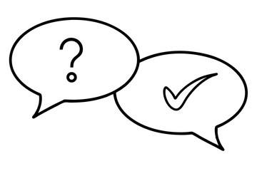 Poster - vector illustration of a speech bubble