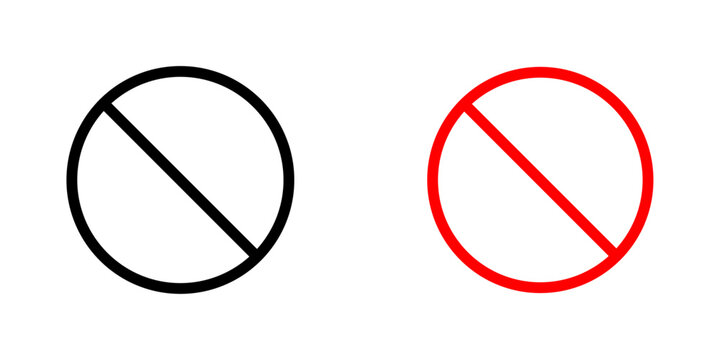 Stop signs vector illustration for web, ui designs