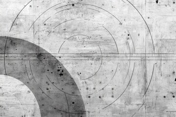 Poster - Abstract monochrome background with geometric shapes and grunge texture creating a modern and artistic graphic design element for creative projects.
