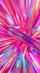 Poster - Vibrant abstract geometric textures digital art colorful background. Fluid motion abstract art digital creation colorful swirls artistic environment vibrant viewpoint.