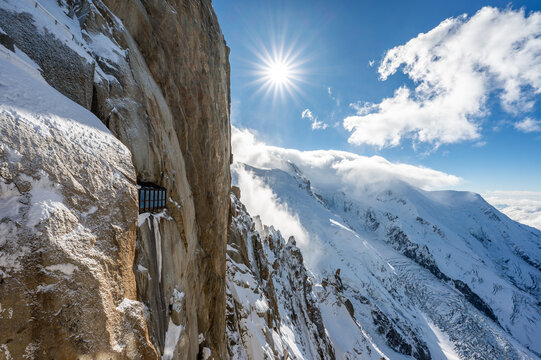 Aiguille du Midi - The highest cable car station in France.	