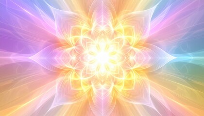 Poster - Vibrant light patterns abstract art digital media colorful environment close-up view energy and harmony