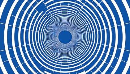 Aufkleber - Dynamic blue spiral patterns abstract art creation digital artwork modern design aerial perspective optical illusion