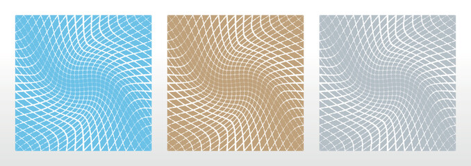 Leinwandbilder - Set of abstract geometric patterns. Seamless vector backgrounds. Colored ornaments Graphic modern patterns Simple lattice graphic design