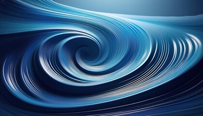 Poster - Dynamic ocean wave motion abstract art digital design blue tones close-up view fluidity concept