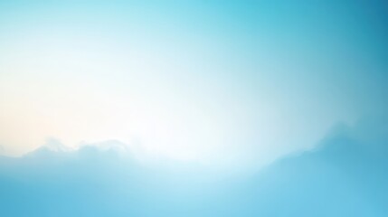 Poster - A gentle blue gradient background fading into soft white, giving an airy and light feel.