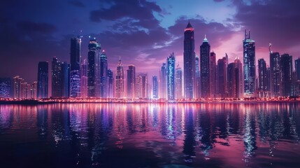 Poster - A glimpse into Dubai digital future, where augmented reality blends seamlessly with the real world.