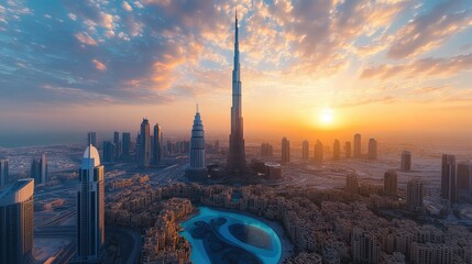 Poster - A glimpse into Dubai digital future, where augmented reality blends seamlessly with the real world.