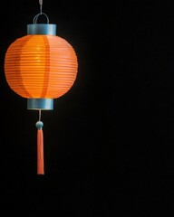 Poster - Contemporary hanging lamp illuminating a modern space with soft light and stylish design elements