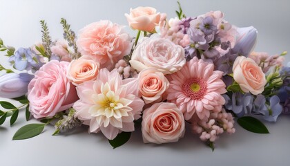 Wall Mural - delicate pastel floral arrangement