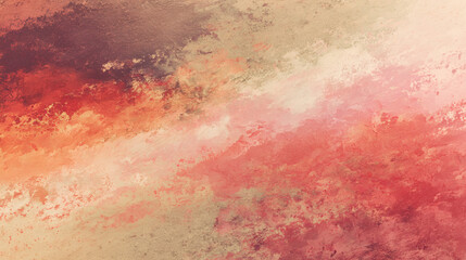 Poster - Abstract warm color palette background texture design red orange beige tones artistic grunge style  wall