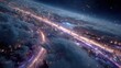 © Namwan - split screen of past and future timelines visualizing fan theory for streaming space saga