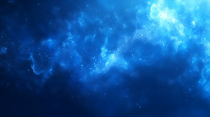 blue nebula cosmic background, sparkling galaxy, starry night sky, abstract space illustration