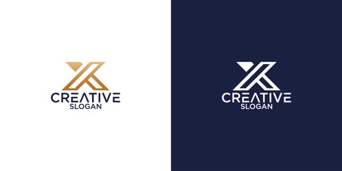 Poster - letter x monogram logo vector design