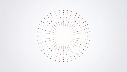 Aufkleber - Dynamic circular motion visualization abstract art installation digital animation minimalist design aerial view conceptual representation