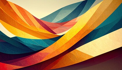 Poster - Dynamic colorful wave patterns abstract design digital art creative environment artistic viewpoint vibrant concept for inspiration