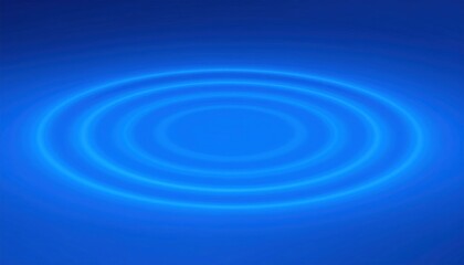 Poster - Ripple effect in blue water abstract art digital design calm environment top view visual concept
