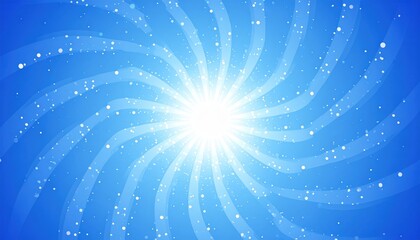 Poster - Dynamic swirling light pattern abstract digital art vibrant blue background creative design contemporary aesthetic