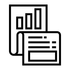 Poster - analytical result vector icon