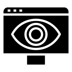 Poster - data spying vector icon