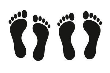Poster - Footprints icon set ideal for various design projects and educational materials