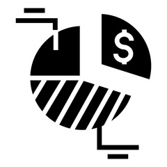 Poster - pie chart vector icon