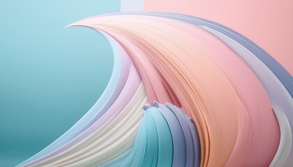 Poster - Dynamic color wave art studio setting digital artwork contemporary design close-up view abstract concepts
