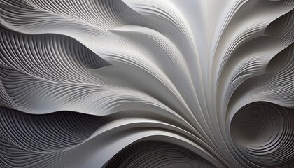 Poster - Abstract wave patterns digital art modern aesthetic contemporary design close-up view fluid motion