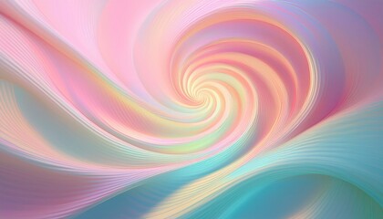 Poster - Dynamic swirling colors abstract art digital design soft pastel palette aesthetic background creative inspiration