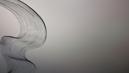 Poster - Flowing lines art abstract design digital illustration minimalist environment side view creative concepts for modern aesthetics
