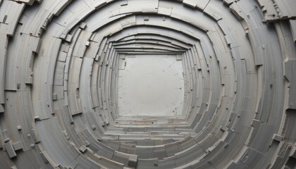 Poster - Exploring abstract tunnel design art installation indoor environment unique perspective aesthetic concept