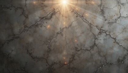 Poster - Radiant light breaking through cracked surface abstract art digital artwork studio close-up view concept of hope and renewal