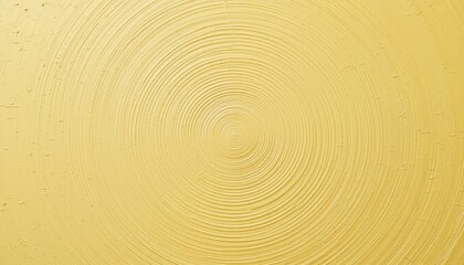 Poster - Ripple effect on yellow surface studio setting abstract photography smooth texture close-up visual harmony