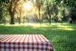 © firdan - Red Tablecloth in Park