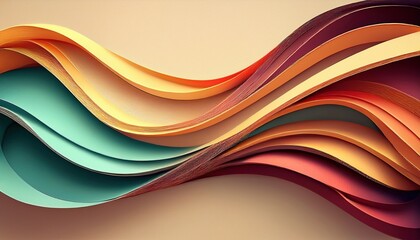 Poster - Dynamic wave patterns in abstract art studio digital artwork creative environment close-up viewpoint visual expression for artistic inspiration